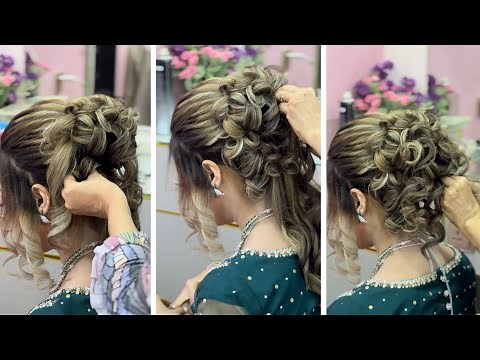 Easy Messy Updo Hair Tutorial by @OujBeautyParlour