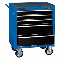 Draper Blue Roller Tool Cabinet - 5 Drawer, 26 inch
