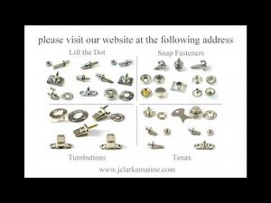 A guide to canopy fasteners (Lift the dot, turnbutton, snap and Tenax)