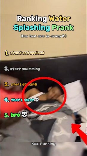 Ranking Water Splashing Prank
