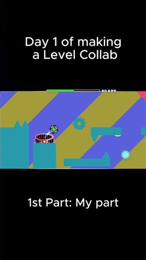 Day 1 of making a level collab #geometrydash #collab #gd