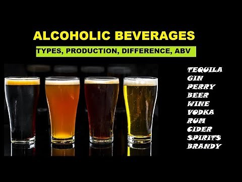 Alcoholic Beverages: Types/classification, Difference and ABV