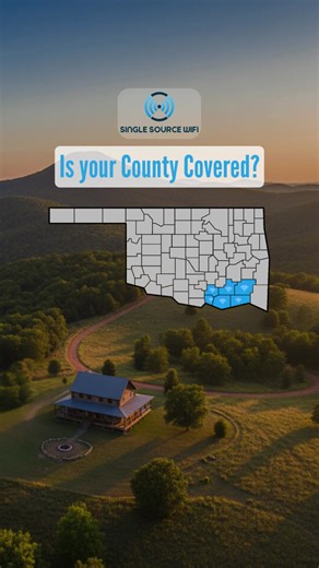 You don't have to put up with slow, unreliable internet just because you live in a rural area. With Single Source Wi-Fi, you get a connection that actually works for your Oklahoma or Texas home. We are now serving these Southeast Oklahoma counties: 📶 ✅ Marshall 📶 ✅ Choctaw 📶 ✅ Atoka 📶 ✅ Johnston 📶 ✅ Pushmataha 📶 ✅ Bryan See your county on the list? Click "Order Now" to check your address and get a no-obligation quote. #SingleSourceWiFi #RuralInternet #SEOklahoma #BetterBroadband | Single S