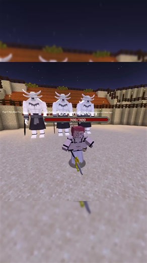 Sukuna vs Mahoraga in Minecraft Showdown