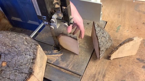 This guy turned pear wood into a live edge beauty