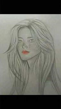 كيفية رسم فتاة كيوت بقلم رصاص / رسم سهل /How to draw a cute girl with a pencil / Easy drawing #art