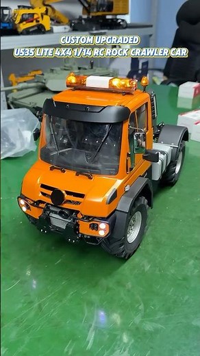 The custom-upgraded 1/14 U535 Lite 4X4 RC Rock Crawler is DONE—woohoo! 🎉 #rc #model #machine