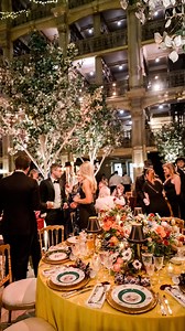 Nestled between rows and rows of books, we created this intimate space for an evening full of the most divine dinner and dancing 🥂📚 . . . . Design, Decor Production: @hmrdesigns @hmrdestinations @staci0424 Planning: @cristinacalvertweddings Venue: @georgepeabodylibrary Photography: @lizbanfieldwed Lighting/ AV: @goeventpro | HMR Designs