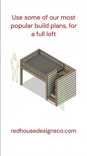 How to build a loft bed with stairs #diybed #loftbed #diy #bedroom #construction #bedroomdesign