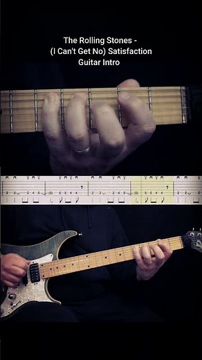 #tutorial The Rolling Stones - Satisfaction Guitar Intro Part #guitar #guitarlesson #guitarcover