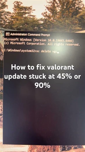 How to fix valorant update stuck at 45% or 90%