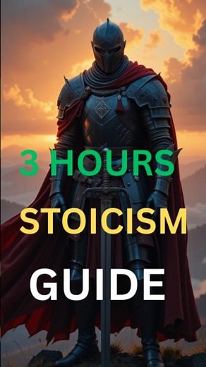 The Ultimate 3 Hour Stoic Mastery Guide for Modern Living and Inner Strength