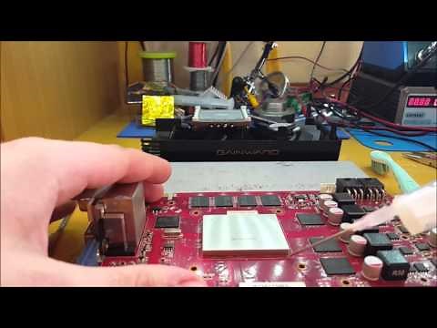 How to fix broken Nvidia or AMD graphics card with hot air station