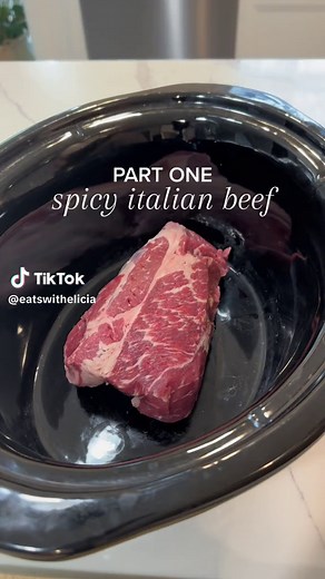 Spicy Italian Beef Slow Cooker Recipe