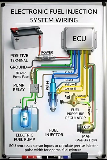 Fuel electronic injection #automobile #GilbertNyamberi #diy