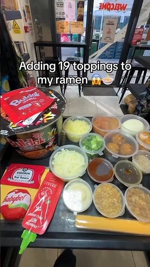 Adding 19 Toppings to Buldak Ramen 🍜🔥 | Ultimate Ramen ASMR