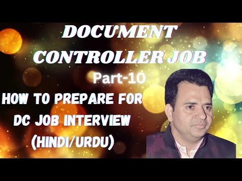 How to prepare for a job interview for a Document Control Position. Important Tips for Interview.
