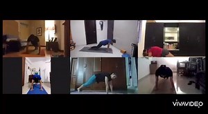 Good morning Yogis! Hope everyone is doing well and keeping safe. During this pandemic, a lot of people are exploring yoga for composure. Hope all our yogis are taking some time to practice. This is a glimpse of our online classes. #totalyoga #yogathome #staysafestayhealthy #yogapractice #yogaeverydamnday #onlineyogaclasses #onlinemindfulnesstraining #gym #yogi #yogini #yogaschool | Total Yoga