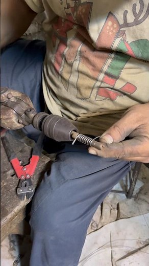 Simple Iron Spring Making on Adriel Machine | Easy Metal Work Sample #diy #shorts