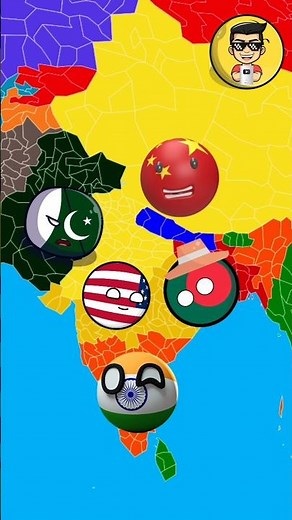 भारत का सच्चा मित्र रूस है क्युकी part-01 🤯😱.... #shorts #countryballs #nutshell