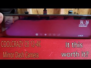 COOLCRAZY C8 12 4K Mirror Dash Cam Backup Camera