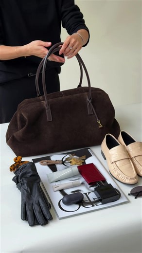 Pack My Espresso Suede Club Bag with Me