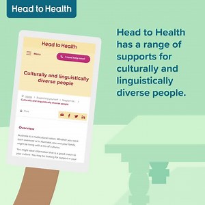 3.4K views · 57 reactions | If you’re not feeling quite like yourself, Head to Health can help. Visit https://headtohealth.gov.au/supporting-yourself/support-for/culturally-and-linguistically-diverse-people to find #mentalhealth information and resources in your language. | Australian Government Department of Health, Disability and Ageing | Facebook