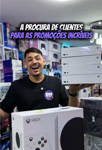 Hoje a loja tá recheada de ofertas em diversos produtos: consoles, jogos, acessórios e muito mais! 🕹️✨ É a chance perfeita pra turbinar seu setup ou garantir aquele game que tava na lista. 💥 Descontos especiais 🎯 Variedade de produtos ⏰ Só por tempo limitado Corre pra aproveitar antes que acabe! 👊 Aceitamos seu console na base de troca 🤝🏼 Trabalhamos com toda linha de games novos e seminovos 🎮 📍Rua Santa Ifigênia, 198 - São Paulo, Loja 26 A/B 📱WhatsApp (11) 97742-9587 📱 WhatsApp (11) 9