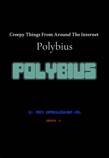 Polybius, the mysterious mind controlling arcade game that vanished without a trace... Polybius is an urban legend about a mysterious arcade game that supposedly appeared in Portland in the early 1980s. The game was said to cause strange effects like headaches, memory loss, and nightmares, while mysterious men in black collected data from the machine. After a few weeks, all the cabinets reportedly disappeared without explanation, leaving no evidence the game ever existed only the legend behind i