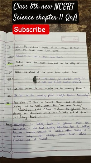 Class 8th New NCERT science chapter 11 QnA,✨