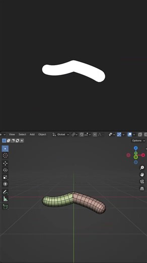 #2d #animation in #blender for a design podcast🎙️📐