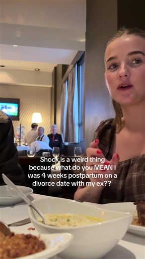 The poor waiter was so confused #divorce #postpartum #shock #survivalmode #grief