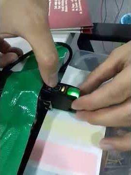 Autonics color sensor test