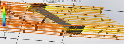 #solidworks2023 #flowsimulation #aerodynamics #cad #cfd #engineeringdesign | Chaitanya Birla