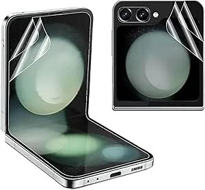 2Pcs Hydrogel Screen Protector for Samsung Galaxy Z Flip3/Flip 3, Upgraded Transparent Non-breakable TPU Screen Protector Film, HD Clear (Not Tempered Glass)