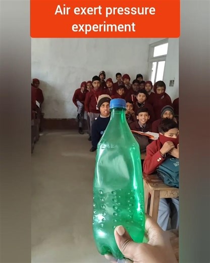 Air Exerts Pressure | Bottle & Hot Water Experiment 🔥