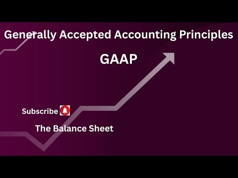 Generally Accepted Accounting Principles---GAAP