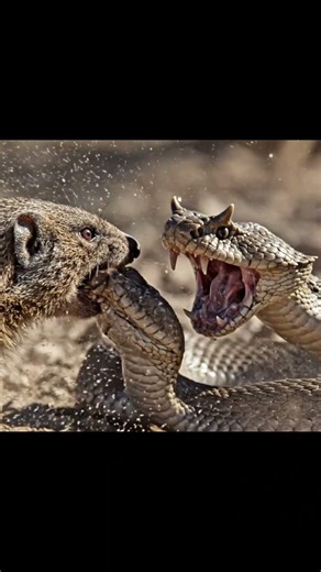 The Ultimate Underdog Showdown🌳🐍: Tiny Mongoose Takes On a Fierce Horned Viper!