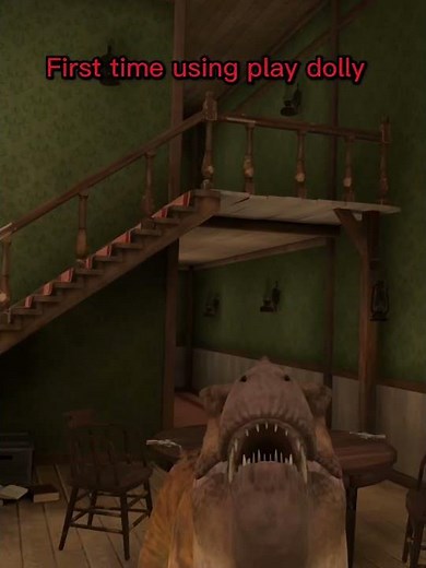 First time using play dolly in Vrchat #vrchat #gaming #jurassicworld #dinosaurs