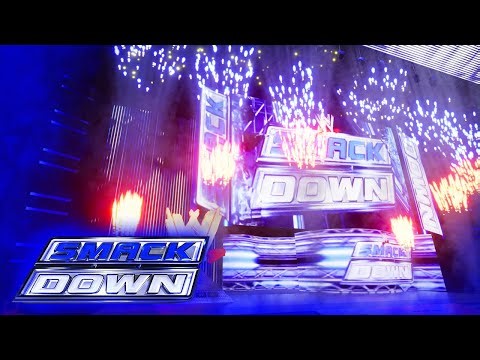 WWE SmackDown Intro + Pyros 2012 Stage Animation