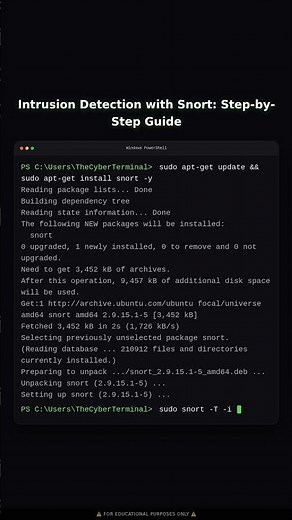 Setting up an Intrusion Detection System with Snort | Educational