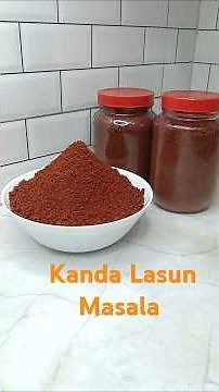 Kanda Lasun Masala Recipe 😍😋. #kandalasoonmasala #kandalasunmasala #masala #anybodycancook