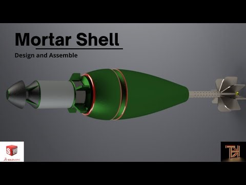 Mortar shell design and assemble| solidworks assembly |solidworks design tutorial | design rendering