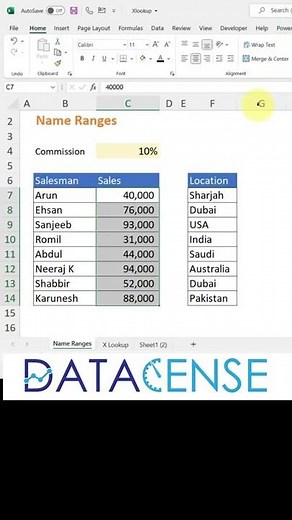 3 ways to create Name Ranges in excel