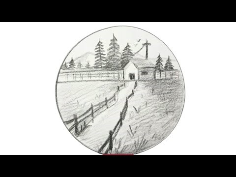 Doğayı Kağıda Taşı | Karakalem Manzara Çizimi Adım Adım