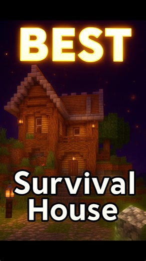 💥 Minecraft Easy Survival House Tutorial 🤩