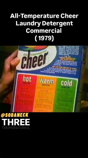 Sodaneck | A glimpse into the past: The 1979 All-Temperature Cheer commercial. This advertisement highlighted the detergent’s ability to clean... | Instagram