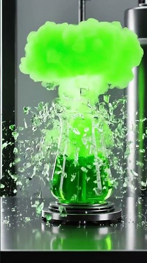 Mesmerizing Neon Liquid & Laser Explosion! Slow Motion Color Splash & Science Effect #Shorts