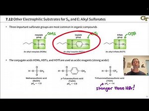 Alkyl Sulfonates: Preparation and Reactions
