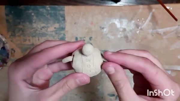 how to make a clay doll with movable arms